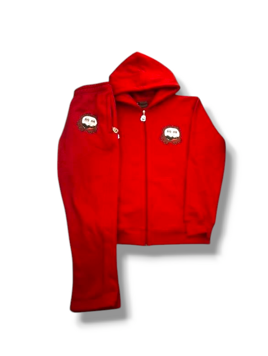 Red mens lemax tracksuit