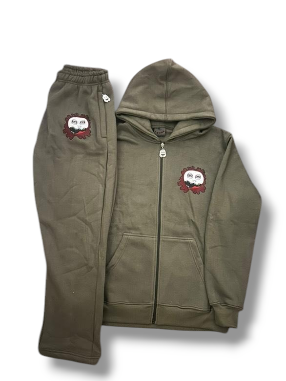 Green mens lemax tracksuit