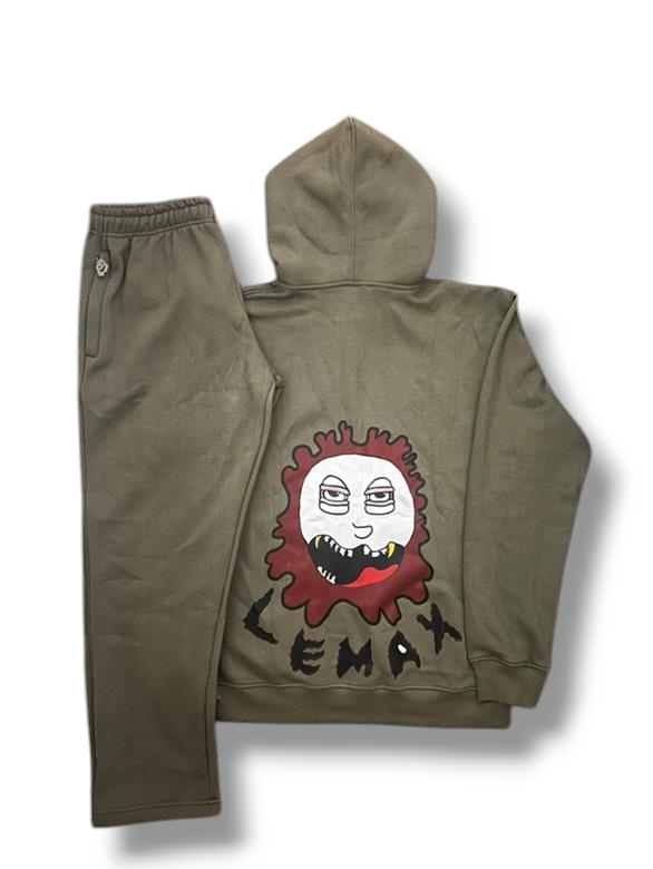 Green mens lemax tracksuit