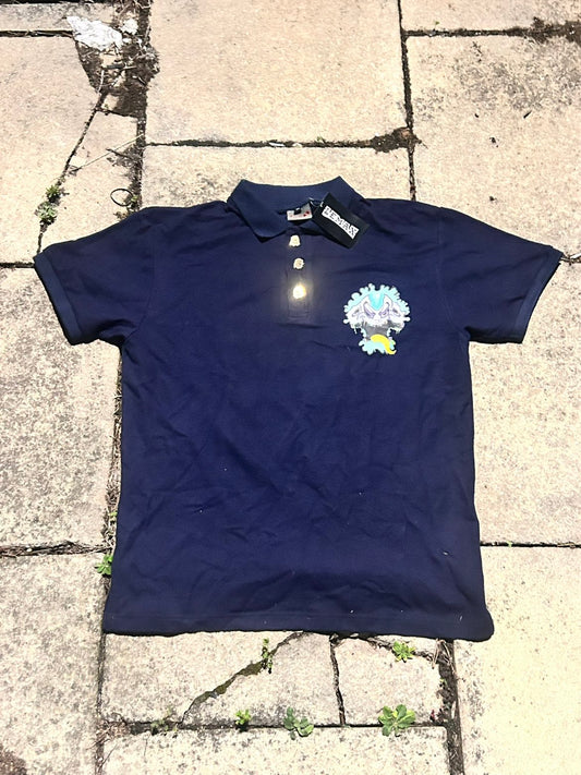 Navy blue monster polo